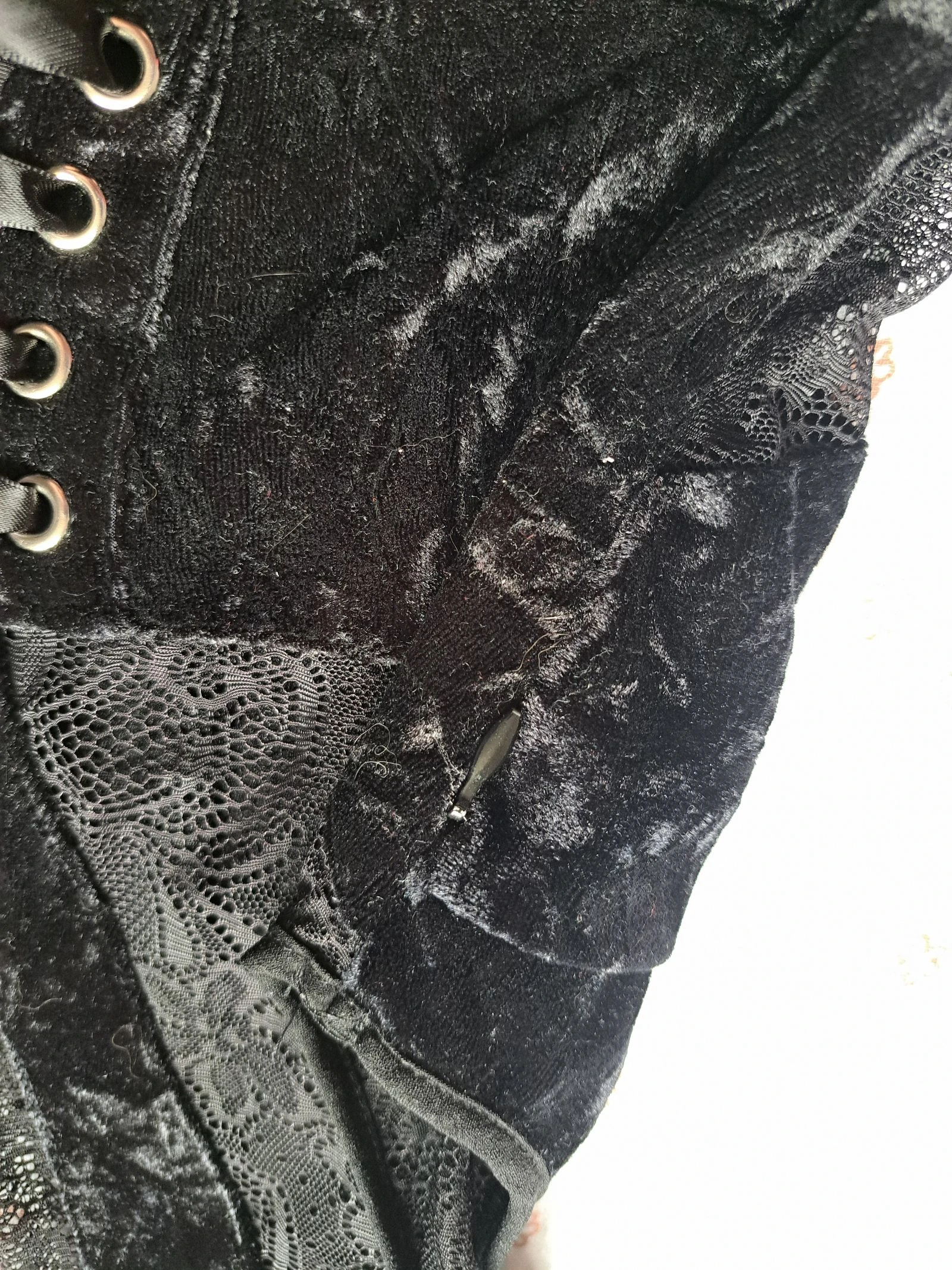 Zwarte fluwelen jurk Banned - Maat L - Zeer goede staat – photo 7